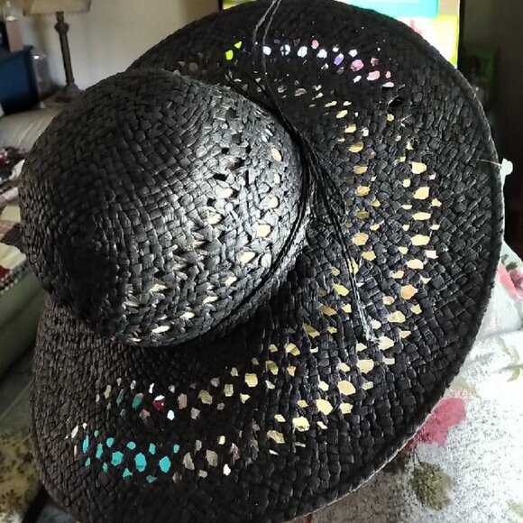 🆕👒Jones New York Floppy Black Sun Hat - NWT👒 - Picture 6 of 6
